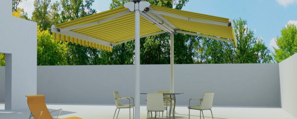 store banne double pente